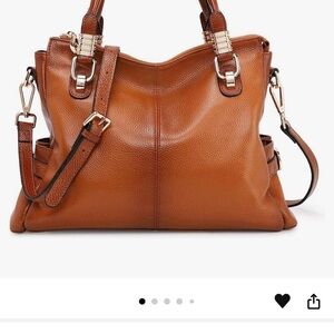 Kattee orange-brown soft leather bag